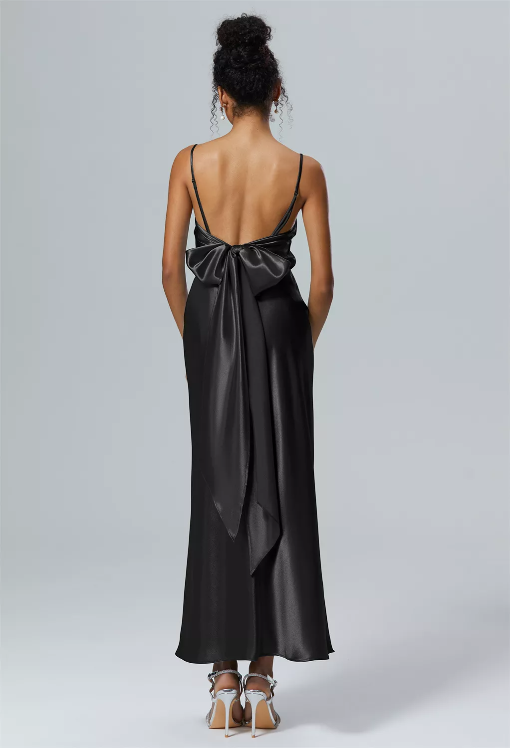 AW Lettice Black Metallic  Black Tie Wedding Guest Dresses